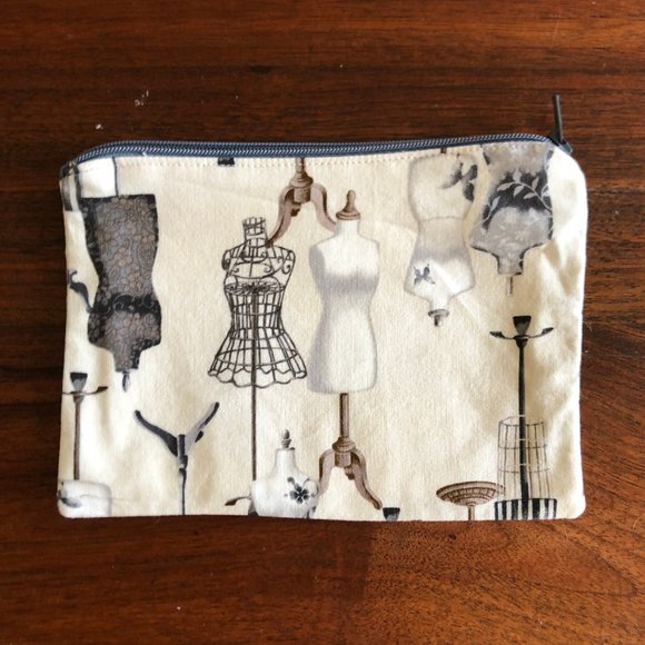 Lot 6 Handmade Zipper pouches bags Vintage Lot A - Picture 8 of 14